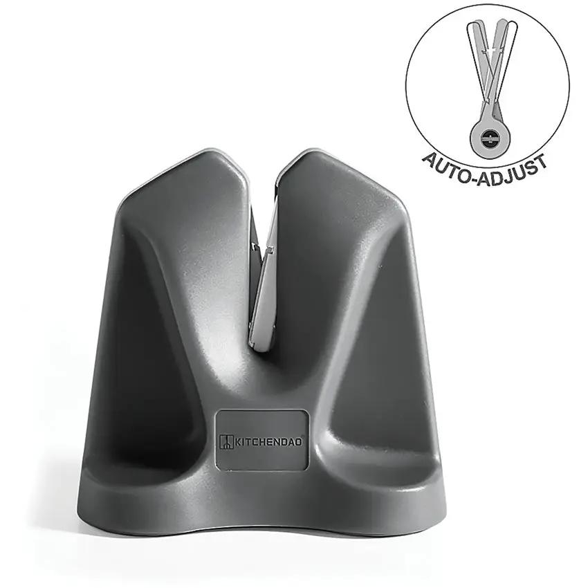 KitchenDAO V Sharpener - Adjustable Sharpening Angle, Non Slip Base, Compact Knife Sharpening Solution by KitchenDAO