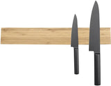 KitchenDAO Bamboo Magnetic Knife Rack KD0399 - Strong Magnets For Knife And Utensil Organization by KitchenDAO
