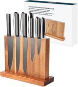 KitchenDAO Magnetic Knife Block Wood KD0438 by KitchenDAO