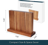 KitchenDAO Magnetic Knife Block Wood KD0438 by KitchenDAO