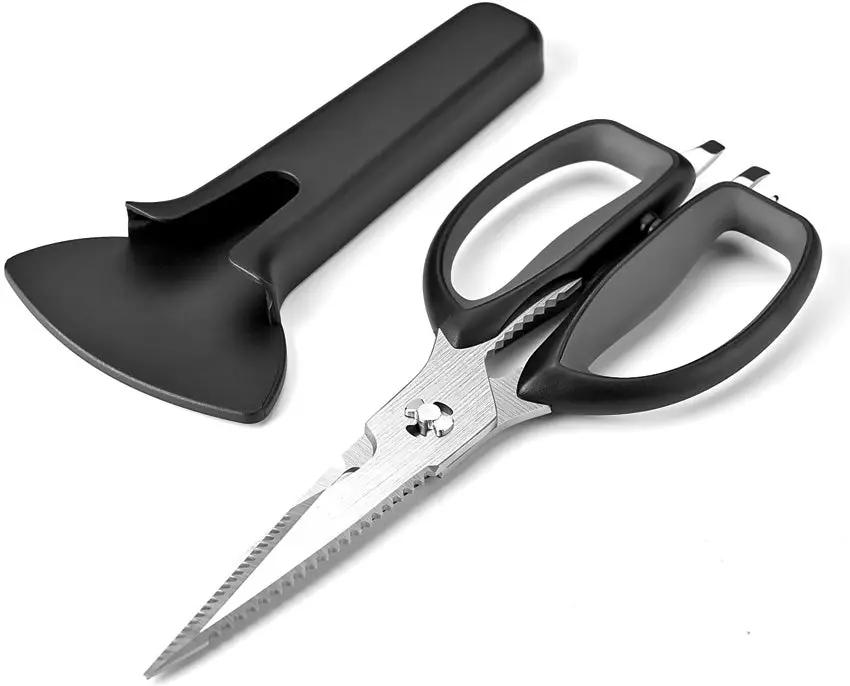 KitchenDAO Kitchen Scissors KD20013 - Versatile Kitchen Shears With Micro Serration And Multiple Tools by KitchenDAO