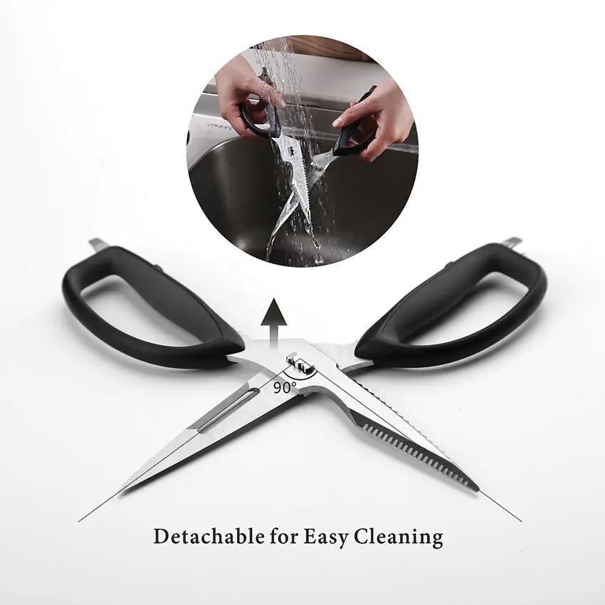KitchenDAO Kitchen Scissors KD20013 - Versatile Kitchen Shears With Micro Serration And Multiple Tools by KitchenDAO