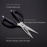 KitchenDAO Kitchen Scissors KD20013 - Versatile Kitchen Shears With Micro Serration And Multiple Tools by KitchenDAO