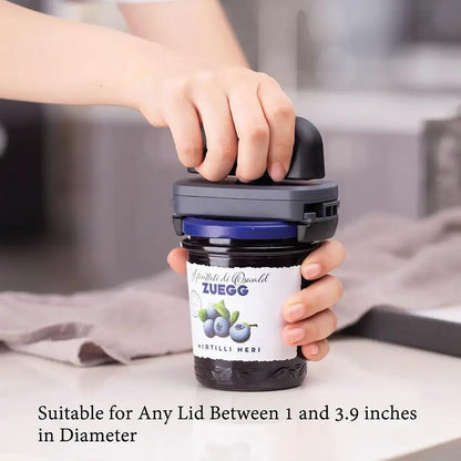 KitchenDAO Jar Opener - Soft Touch Handle, Non Slip Teeth, Fits 1 To 3.9 Inch Lids, GRN Construction by KitchenDAO