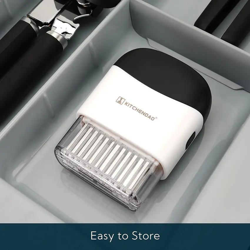 KitchenDAO Meat Tenderizer KD20274 - 48 Sharp Blades For Fast, Even Tenderizing, And Dishwasher Safe by KitchenDAO