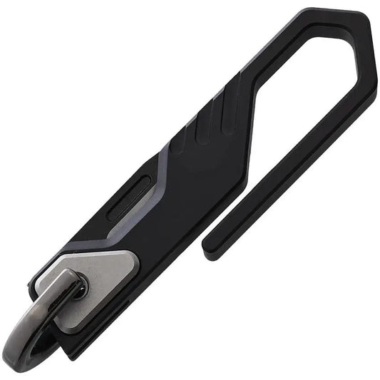 Ketuo Mini Keychain Knife - Bohler M390 Tanto Blade Black Titanium Handle For EDC Enthusiasts by Ketuo