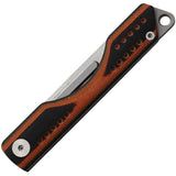 Ketuo Mini Folder Pocket Knife Orange G10 Handle 2.25 Inch Stainless Blade - Includes 10 Replaceable Blades Gift Tin by Ketuo