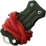 Ketuo Sling Shot Knife Green EDC Tactical Blade With Button Lock 8Cr13MoV G10 Handle Ball Bearing Deployment by Ketuo