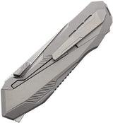 Ketuo MechaX Integral Interlocking Folding Knife - M390 Satin Blade With Gray Titanium Handle For EDC by Ketuo