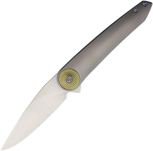 Ketuo Meridian Framelock Bead Blast M390 Blade Gray Titanium Extended Tang Pocket Clip Premium EDC Knife by Ketuo