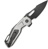 Ketuo Mini Griffin Button Linerlock Knife KETM025 4 Inch Closed Blade - M390 Steel With Carbon Fiber Inlay For EDC by Ketuo