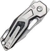 Ketuo Mini Griffin Button Linerlock Knife With M390 Blade Titanium Carbon Fiber Inlay - Ultra Compact EDC by Ketuo