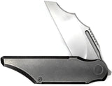 Ketuo Soulstorm B Framelock Knife - 4 Inch M390 Blade With Titanium Gray Stonewash Handle For EDC by Ketuo