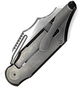 Ketuo Soulstorm B Framelock Knife - 4 Inch M390 Blade With Titanium Gray Stonewash Handle For EDC by Ketuo