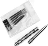 Ketuo Ti Gray Tactical Pen - Titanium Glass Breaker, EDC Ready 2-Piece Design With 5 Cartridges by Ketuo