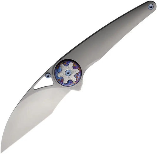 Ketuo Happy Hour Linerlock Knife for EDC Enthusiasts Bead Blast M390 Blade Timascus Damasteel Inlay by Ketuo