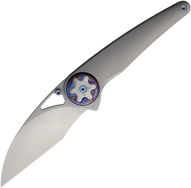 Ketuo Happy Hour Linerlock Knife for EDC Enthusiasts Bead Blast M390 Blade Timascus Damasteel Inlay by Ketuo