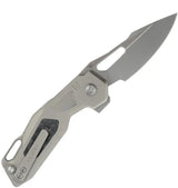 Ketuo Griffin V3 Linerlock Knife - M390 Spear Point Blade With Gray Titanium Frame And Carbon Fiber Inlay by Ketuo
