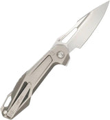 Ketuo Griffin V3 Linerlock Knife - Satin Bohler M390 Blade, Titanium Frame With Carbon Fiber Inlay For EDC Enthusiasts by Ketuo