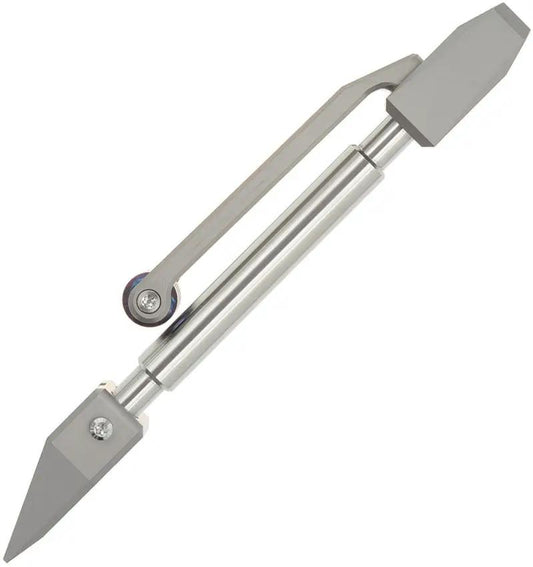 Ketuo Pocket Pry Bar Titanium Gray With Lanyard 2.35 Inch Carry Tool - Compact EDC Pry Tool For DIY Enthusiasts by Ketuo