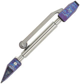 Ketuo Pocket Pry Bar Titanium For EDC Enthusiasts - Lanyard Loop And Lightning Anodized Finish by Ketuo