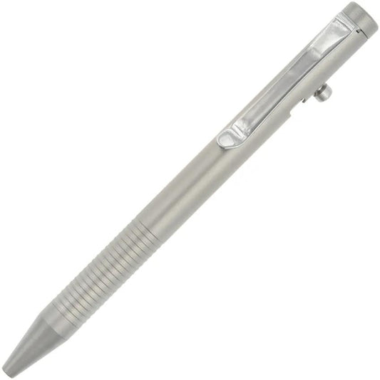 Ketuo Halo Bolt Action Titanium Pen Matte Gray For EDC Enthusiasts With Pocket Clip by Ketuo