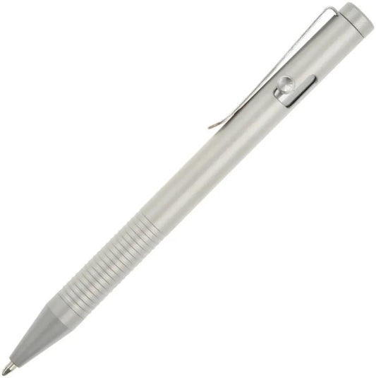 Ketuo Halo Bolt Action Titanium Pen Matte Gray For EDC Enthusiasts With Pocket Clip by Ketuo
