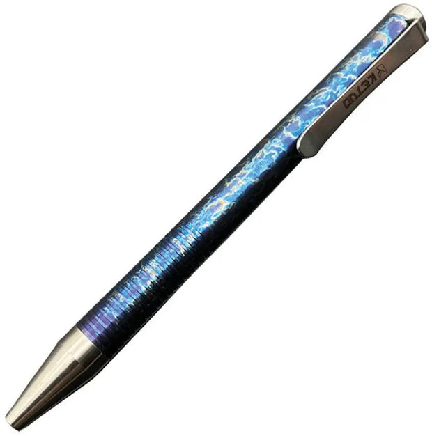 Ketuo Halo Bolt Action Pen Titanium Lightning Anodized EDC For Professionals And Collectors by Ketuo
