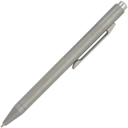 Ketuo Titanium Push Pen Stonewash EDC Pocket Clip With Push To Deploy Mechanism For Professionals by Ketuo