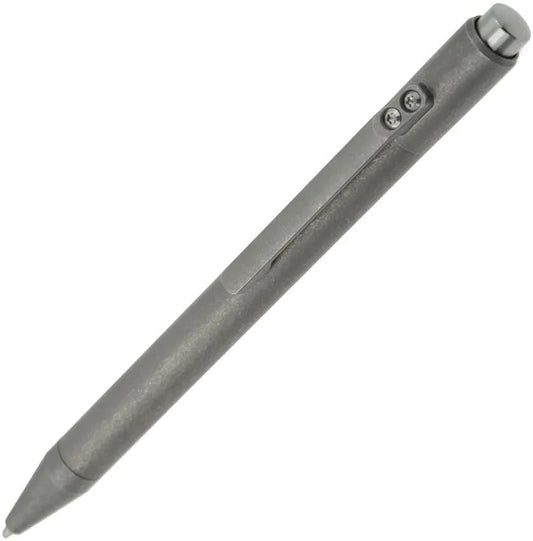 Ketuo Titanium Push Pen Stonewash EDC Pocket Clip With Push To Deploy Mechanism For Professionals by Ketuo