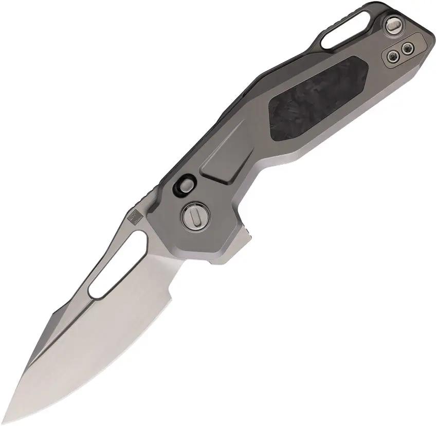 Premium Ketuo Mini Griffin Button Linerlock Knife M390 Steel Carbon Fiber Inlay For EDC Enthusiasts by Ketuo