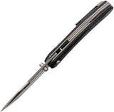 Ketuo Triad Button Linerlock Knife - Premium M390 Tanto Blade With Carbon Fiber Handle For EDC Enthusiasts by Ketuo
