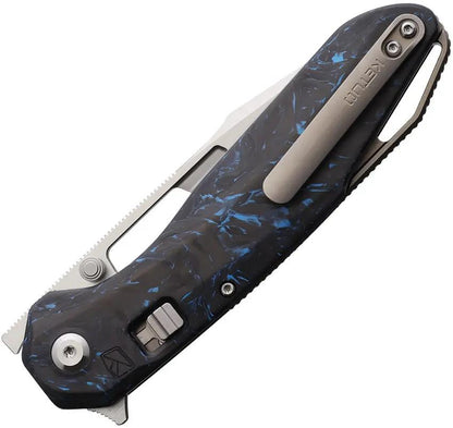 Ketuo Triad V3 S - Premium M390 Tanto Blade With Carbon Fiber Handle For EDC Gear by Ketuo
