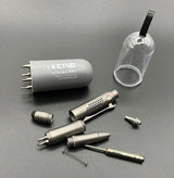 Ketuo Aurora Multi Function Pen For Tech Pros - Titanium Gray With Hidden Hex Bits And Lamy M22 Refills by Ketuo