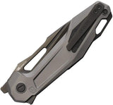 Ketuo Griffin Linerlock V3 - Premium EDC Knife With 3.5 Inch Bohler M390 Blade And Gray Titanium Handle by Ketuo