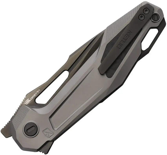 Ketuo Griffin Linerlock V3 - Premium EDC Knife With 3.5 Inch Bohler M390 Blade And Gray Titanium Handle by Ketuo