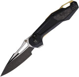 Ketuo Griffin Linerlock Knife Premium G10 Handle With Carbon Fiber Inlay, 14C28N Steel, Extended Tang For EDC by Ketuo