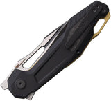 Ketuo Griffin Linerlock Knife Premium G10 Handle With Carbon Fiber Inlay, 14C28N Steel, Extended Tang For EDC by Ketuo