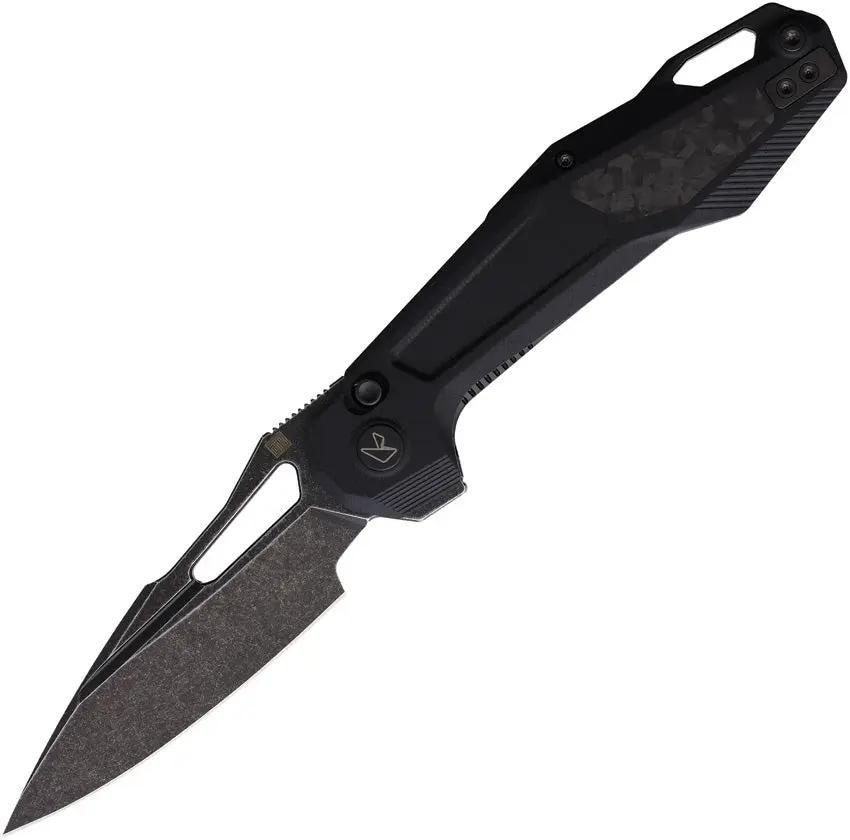 Ketuo Griffin Linerlock Knife G10 Black With Carbon Fiber Inlay 14C28N Everyday Carry Ready EDC by Ketuo