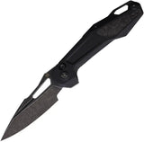 Ketuo Griffin Linerlock Knife G10 Black With Carbon Fiber Inlay 14C28N Everyday Carry Ready EDC by Ketuo