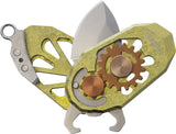 Ketuo Beetle Folder Crystalized Gold Titanium Handle Premium EDC Knife With M390 Blade And Bottle Opener by Ketuo