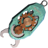 Ketuo Beetle Folder Crystalized Green Titanium Handle EDC Knife - Premium Bohler M390 Blade, Bottle Opener, Keyring by Ketuo