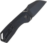 Ketuo Rhapsody Button Lock Knife Black 2 Inch Premium 14C28N Blade With Thumb Stud For EDC - Compact Black EDC Knife by Ketuo