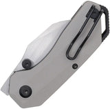 Ketuo Rhapsody Button Lock Knife - Satin 14C28N Reverse Tanto Blade With Gray G10 Handle For Everyday Carry by Ketuo