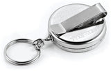 KEY-BAK Self Retracting Key Reel 0005-011 - Retractable 24 Inch Stainless Chain Holds Up To 15 Keys by KEY-BAK
