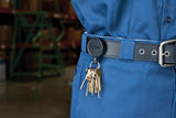 KEY-BAK Swivel Clip 0006-001 - Retractable 36 Inch Kevlar Cord for Easy Access and Secure Handling by KEY-BAK