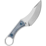 Kansept Knives Niko Fixed Blade - Blue Micarta Handle with D2 Tool Steel Clip Point Full Tang by Kansept Knives