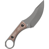 Kansept Knives Niko - TiNi Coated D2 Blade With Brown Micarta Handle Fixed Blade by Kansept Knives