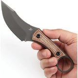 Kansept Knives Niko - TiNi Coated D2 Blade With Brown Micarta Handle Fixed Blade by Kansept Knives