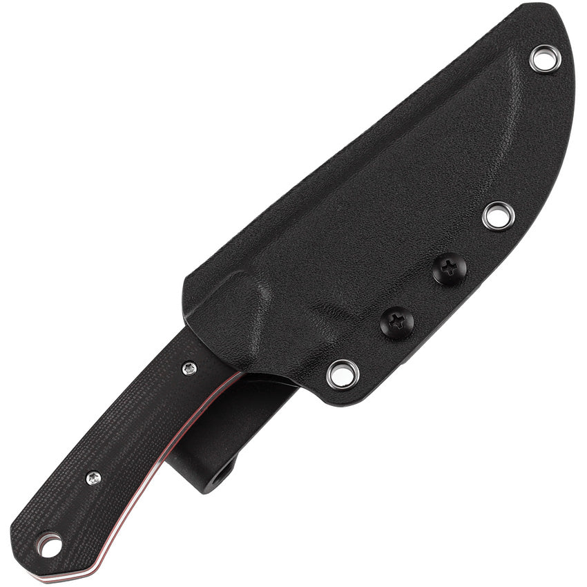 Kansept Knives Flank Fixed Blade Blk/Red G006A2 by Kansept Knives